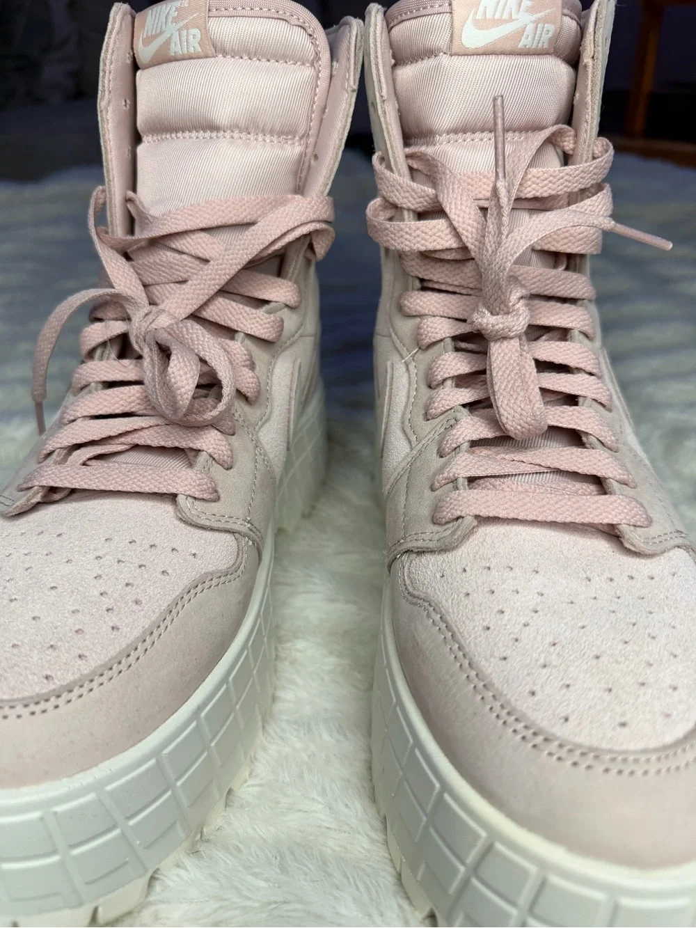 Air Jordan 1 Brooklyn Pink Oxford Platform Boots Women’s 9